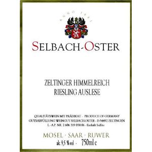 2001 Selbach-Oster Zeltinger Himmelreich Riesling Auslese **