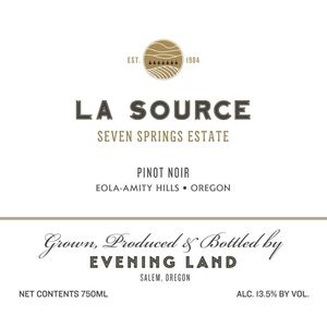 2019 Evening Land La Source Pinot Noir