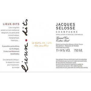 Jacques Selosse Champagne Les Carelles Grand Cru Extra Brut