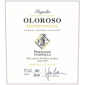 Fernando de Castilla Singular Oloroso Excepcional Jerez Sherry