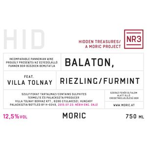 2019 Moric Hidden Treasures NR3 Riezling / Furmint