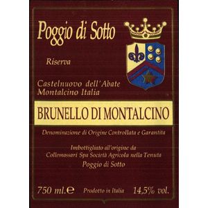2016 Poggio di Sotto Brunello di Montalcino Riserva