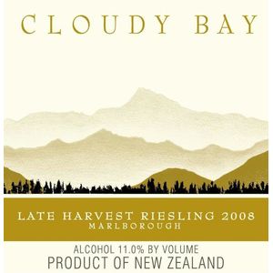 2008 Cloudy Bay Late Harvest Riesling