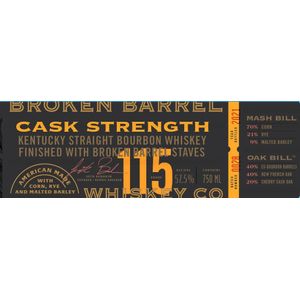 Broken Barrel Whiskey Co. Cask Strength Kentucky Straight Bourbon Whiskey