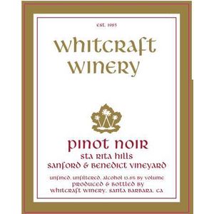 2021 Whitcraft Winery Sta. Rita Hills Pinot Noir