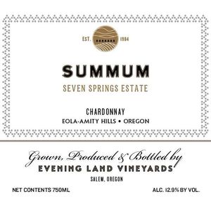 2016 Evening Land Summum Chardonnay