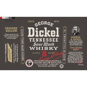 George Dickel Tennessee Sour Mash Whisky No.8