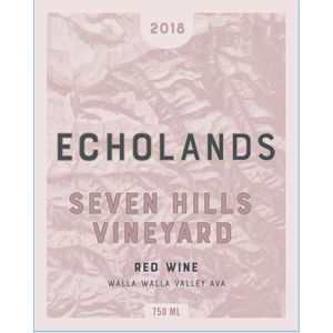 2018 Echolands Seven Hills Vineyard Red Wine
