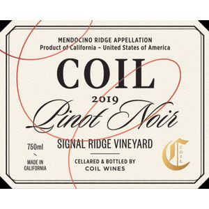 2019 Coil Signal Ridge Vineyard Pinot Noir