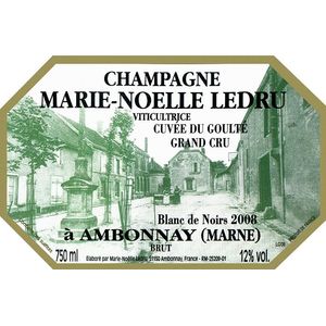 2009 Marie-Noelle Ledru Champagne Blanc de Noirs Brut Cuvée du Goulté