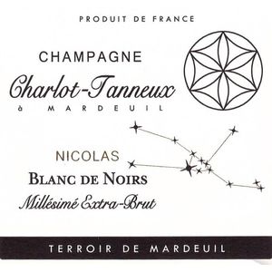 2016 Charlot-Tanneux Champagne Nicolas Blanc de Noirs Millésimé Extra Brut
