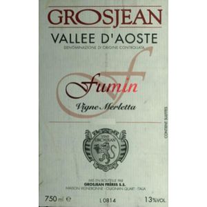 2016 Grosjean Valle d'Aosta Vigne Merletta Fumin