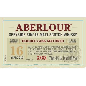 Aberlour 16 Year Double Cask Matured Speyside Single Malt Scotch Whisky