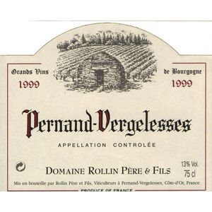 2019 Domaine Rollin Père et Fils Pernand-Vergelesses Rouge