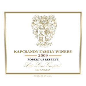 2009 Kapcsándy Family Winery Roberta's Reserve
