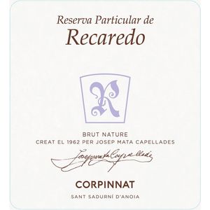 2009 Recaredo Corpinnat Gran Reserva Brut Nature Reserva Particular de Recaredo