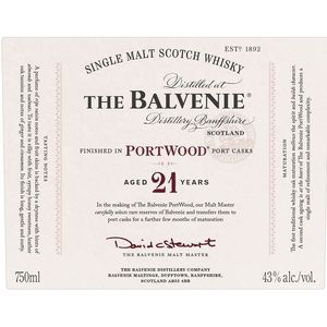 The Balvenie PortWood Aged 21 Years Single Malt Scotch Whisky