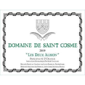 2021 Château de Saint Cosme Les Deux Albion Blanc Principauté d'Orange
