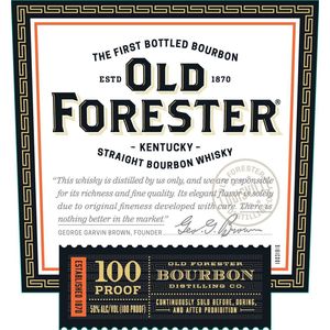 Old Forester 100 Proof Signature Kentucky Straight Bourbon Whiskey