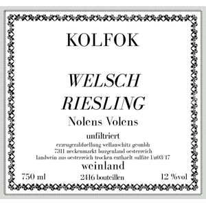 2018 Kolfok Nolens Volens Welschriesling