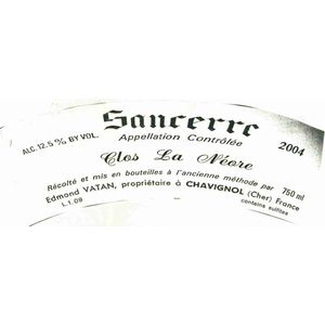2005 Edmond Vatan Sancerre Clos La Néore