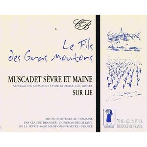 2020 Domaine Claude Branger Le Fils des Gras Moutons Muscadet Sèvre et Maine