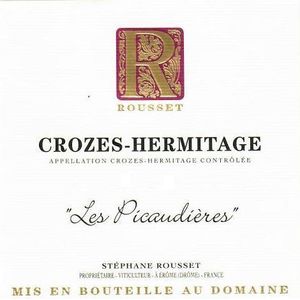 2019 Domaine Rousset Crozes-Hermitage Les Picaudières