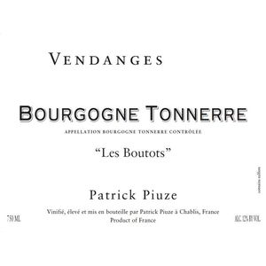 2020 Patrick Piuze Bourgogne Tonnerre Les Boutots