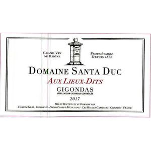 2019 Domaine Santa Duc Gigondas Aux Lieux-Dits