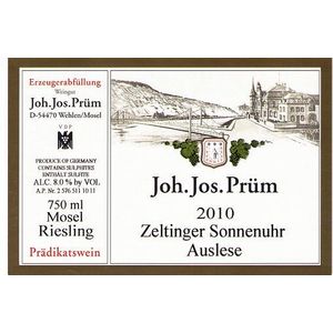 2012 Weingut Joh. Jos. Prüm Zeltinger Sonnenuhr Riesling Auslese