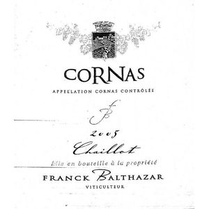 2005 Franck Balthazar Cornas Chaillot