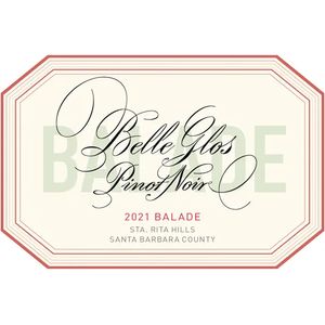 2021 Belle Glos Balade Sta. Rita Hills Pinot Noir