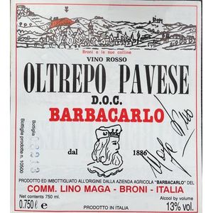 2016 Barbacarlo Oltrepò Pavese Rosso