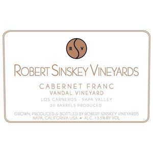 2016 Robert Sinskey Vineyards Vandal Vineyard Cabernet Franc