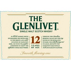 The Glenlivet 12 Years of Age Single Malt Scotch Whisky