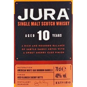 Jura 10 Years Old Single Malt Scotch Whisky