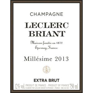 2016 Leclerc Briant Millésime Extra Brut Champagne