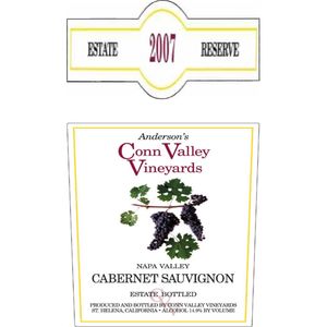 2007 Anderson's Conn Valley Vineyards Estate Reserve Cabernet Sauvignon
