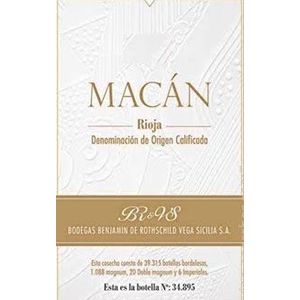 2017 Bodegas Benjamin de Rothschild & Vega Sicilia Rioja Macán