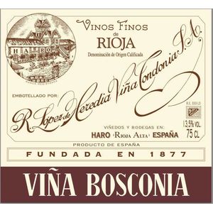 2011 López de Heredia Viña Bosconia Rioja Reserva