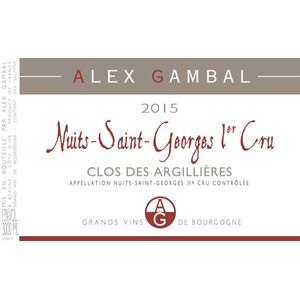 2015 Maison Alex Gambal Nuits-St-Georges Clos des Argillières