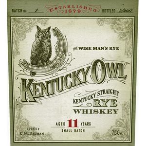 Kentucky Owl Aged 11 Years Kentucky Straight Rye Whiskey