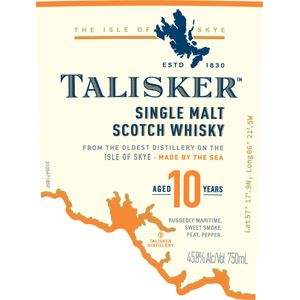 Talisker Aged 10 Years Single Malt Scotch Whisky