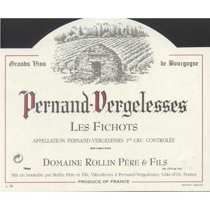 2019 Domaine Rollin Père et Fils Pernand-Vergelesses Les Fichots