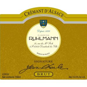 Domaine Ruhlmann-Schutz Ruhlmann Cremant d'Alsace Brut