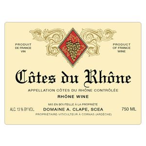 2021 Domaine Auguste Clape Côtes du Rhône