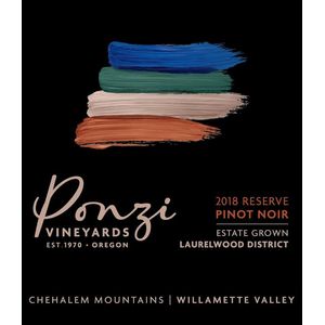 2018 Ponzi Vineyards Laurelwood District Reserve Pinot Noir