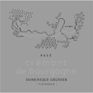 2018 Domaine Dominique Gruhier Crémant de Bourgogne Extra Brut Rosé