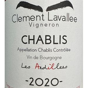 2020 Domaine Clement Lavallee Chablis Les Ardillers