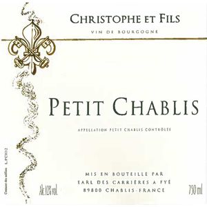 2021 Christophe et Fils Petit Chablis